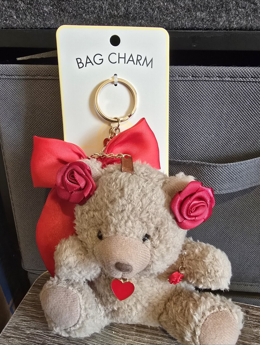 Francesca's Collections Plush Teddy Bag Charm